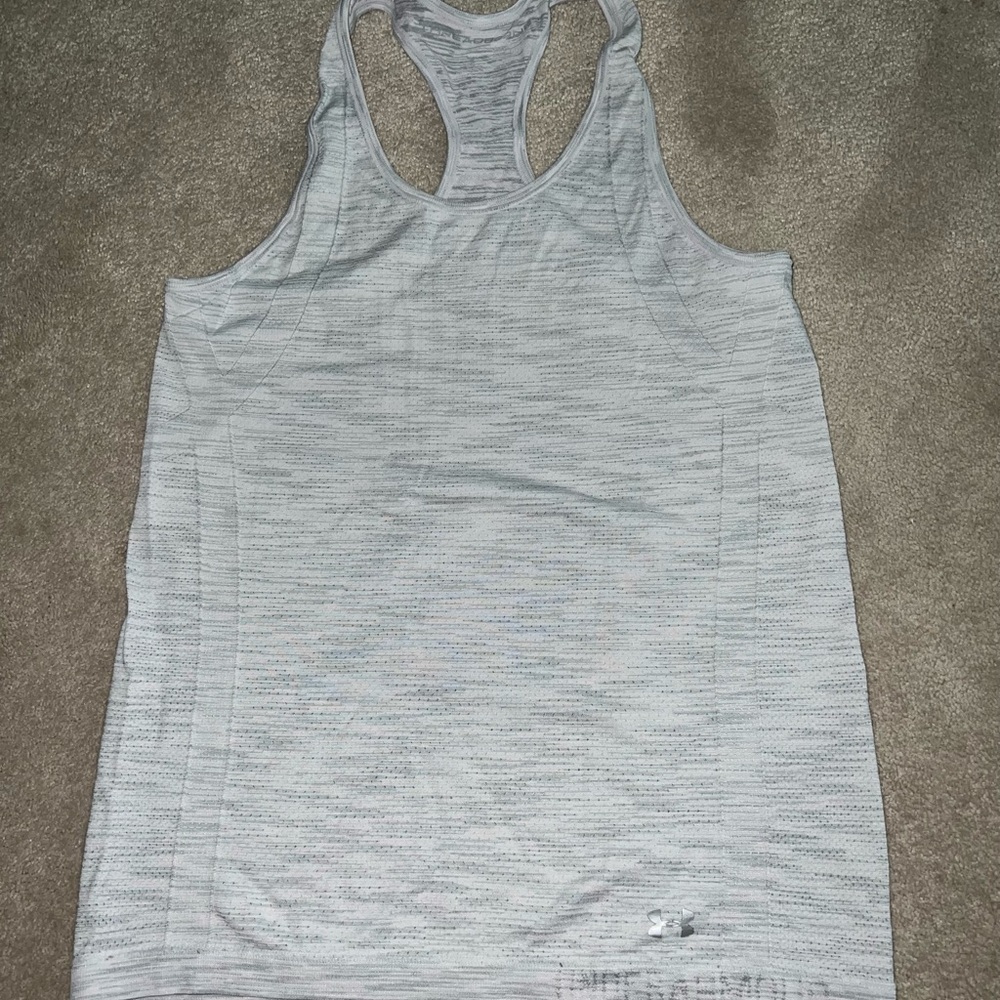 Under Armour Gray Fitted Tank Top